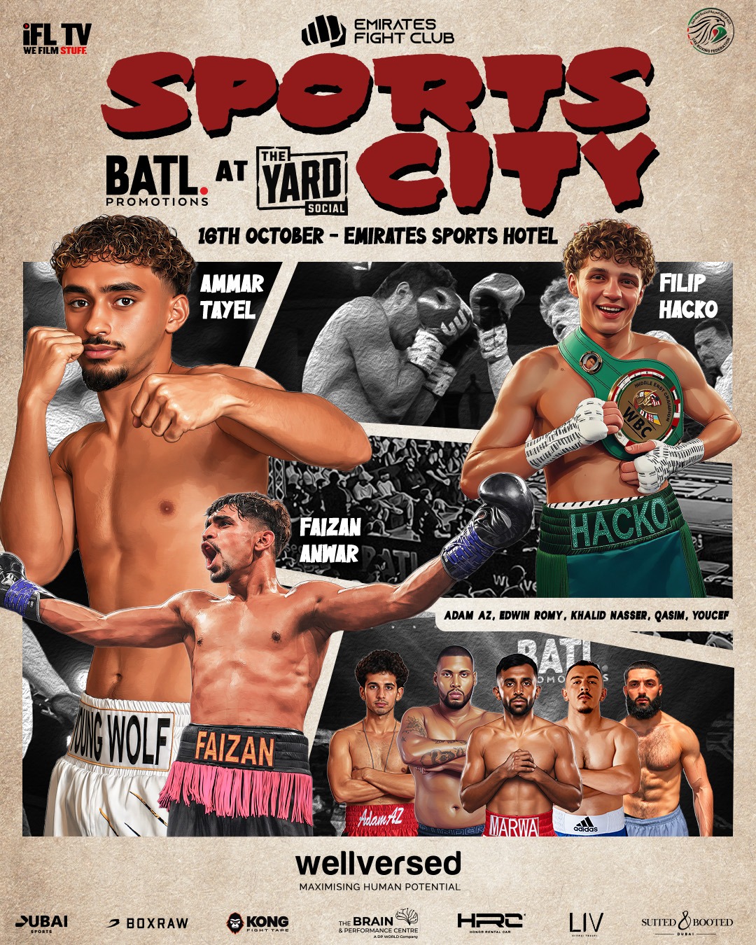 BATL at The Yard fight card poster